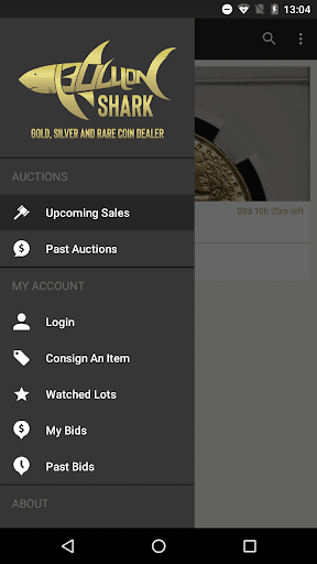 Bullion Shark Auctions Screen 2
