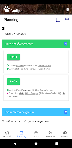 Android application Codipet screenshort