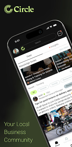 Android application Circle: Business Community screenshort