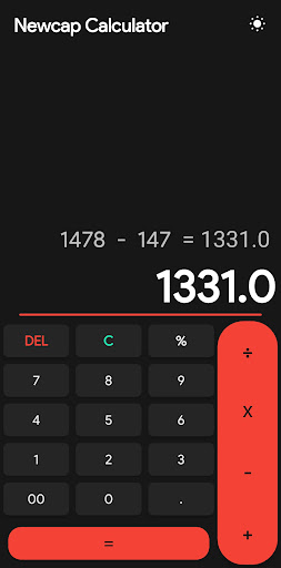Newcap Calculator Screen 3
