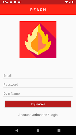 Android application REACH screenshort