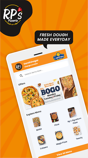 Android application RP'S PIZZERIA screenshort