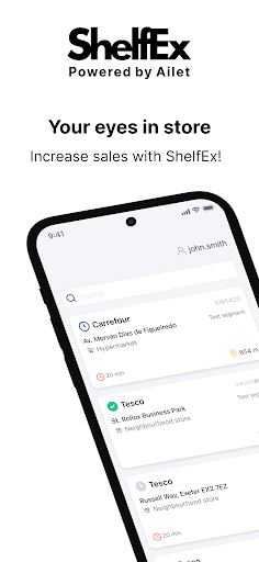 Android application ShelfEx screenshort