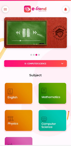 efriend Learning App Screen 2