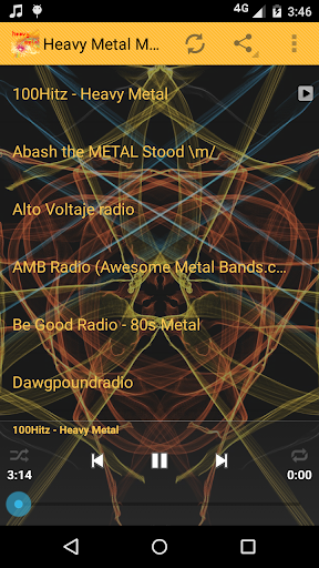 Android application Heavy Metal Music ONLINE screenshort