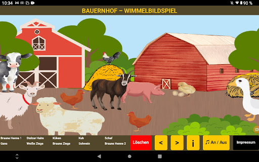 Android application Bauernhof Wimmelbildspiel screenshort