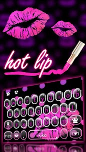 Diamond Sexy Pink Lip Keyboard Theme Mod Apk 3