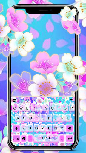 Android application Bright Flowers 2 Keyboard Back screenshort