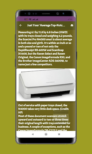 Android application Hp ScanJet Pro Scan guide screenshort