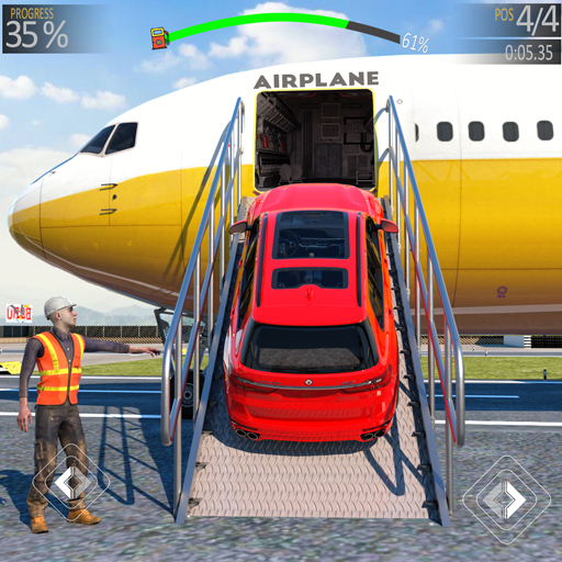 Airplane Car Transporter Game Logo