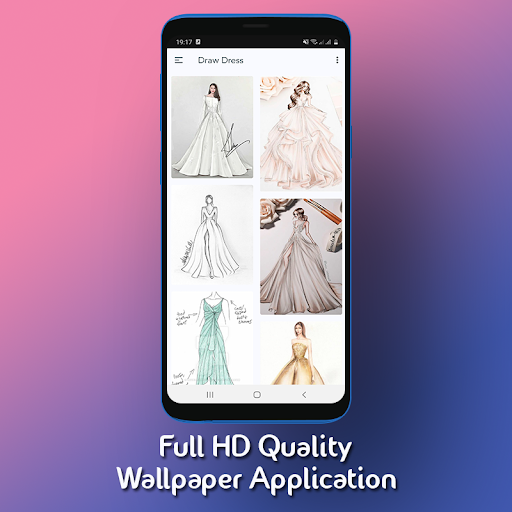 Android application How to Draw Dresses screenshort