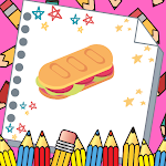 Cover Image of Unduh Offline Food Coloring Book  APK