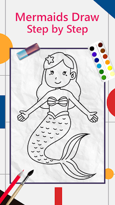 Mermaids Draw Step by Stepのおすすめ画像1