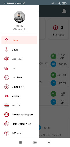 Android application Guard Master Admin screenshort