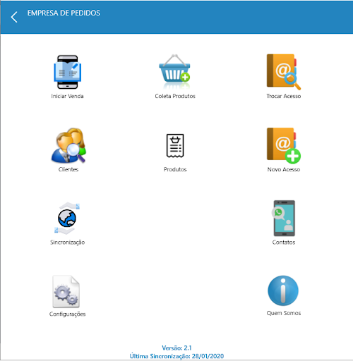 Android application Pedido Portátil screenshort