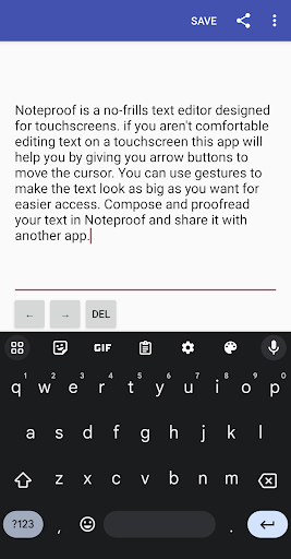 Android application Noteproof screenshort
