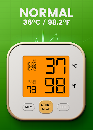 Android application Body Temperature Fever Tracker screenshort