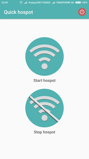 Android application Quick Wi-Fi Hotspot screenshort