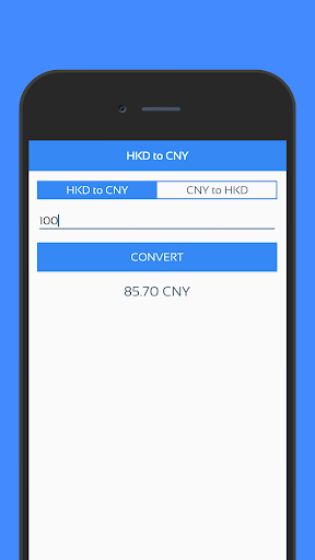 HKD to CNY Currency Converter Screen 2