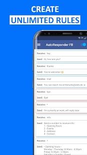 Captura de tela do AutoResponder para FB Messenger