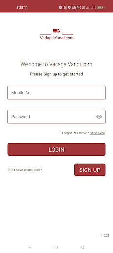 VadagaiVandi Partner: Delivery Screen 3