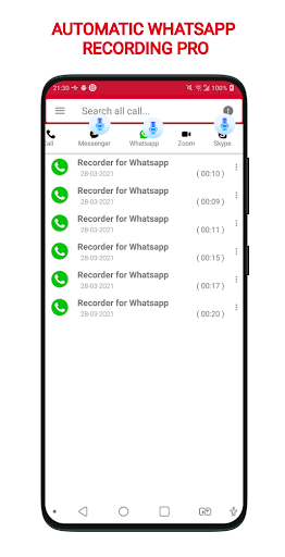 Supper Call Recorder Pro Record Messenger Calls