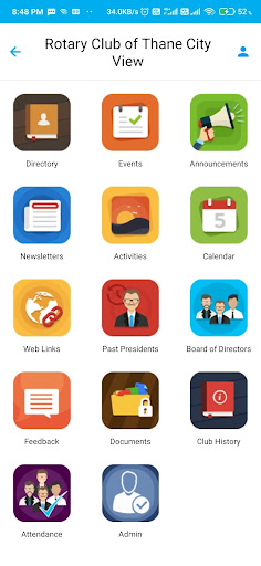 Android application Roster On Wheels(ROW) screenshort