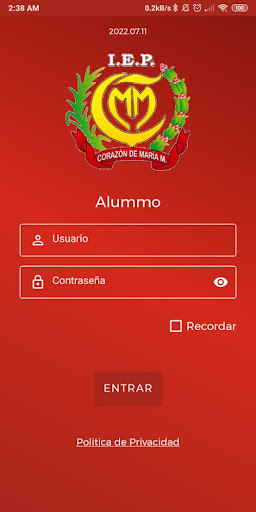 Android application IEP Corazon de Maria Milagrosa screenshort