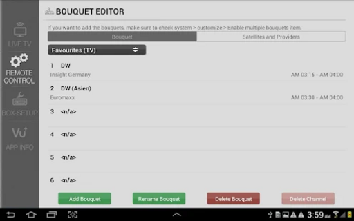 Android application Vu+ PlayerHD for Android screenshort