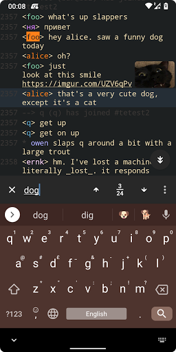 Weechat-Android Screen 2