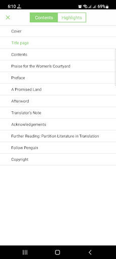 Android application A Promised Land screenshort