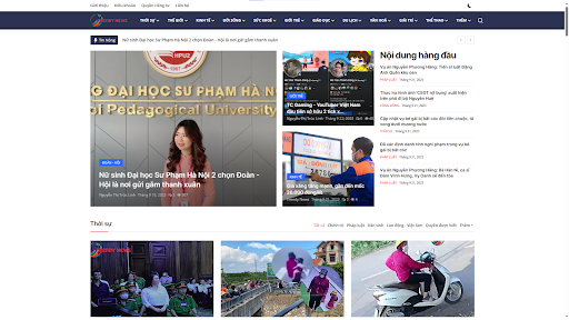 Trendy News eMagazine Screen 2