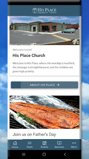 His Place Connect Screen 2