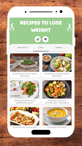 Android application Recipes to lose weight screenshort