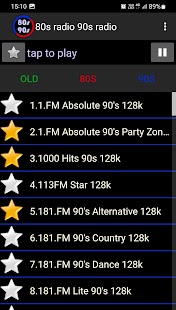 80s radio 90s radio Screenshot
