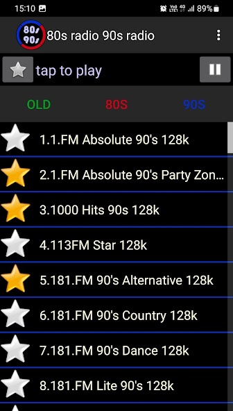 80s + 90s radio banner
