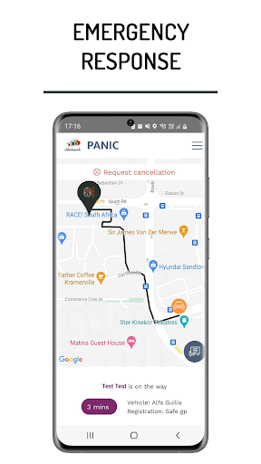 Android application HTS Panic App screenshort