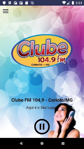 Android application Clube FM Corinto MG screenshort