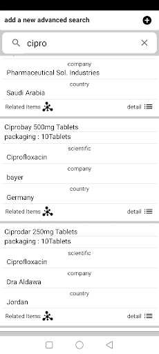 drugs summary Screen 2