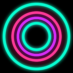 Mynd af tákni Neon Glow Rings - Icon Pack