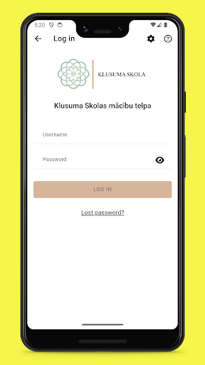 Android application Klusuma skola screenshort