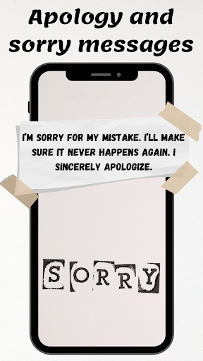 Apology and sorry messages Screenshot 1 - AppWisp.com