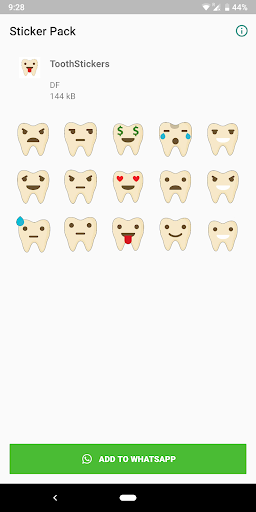 Android application Teeth Sticker for WhatsApp screenshort