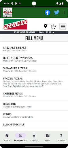 Elk River Pizza Man Screen 2