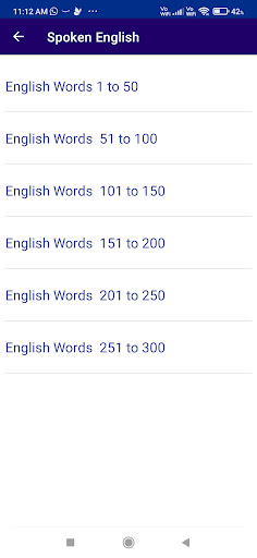 Spoken English through Bengali Screen 2
