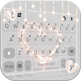 Fairy Lights Heart Keyboard Background icon