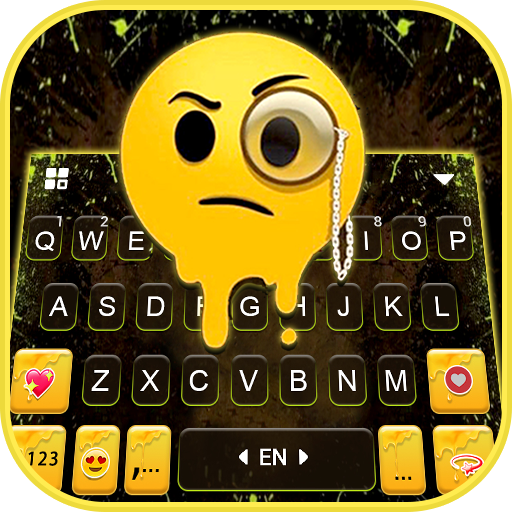 Paint Drip Emoji Keyboard Back logo