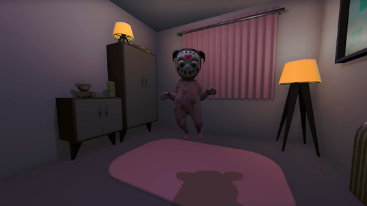 Baby Pink in Scary House Mod