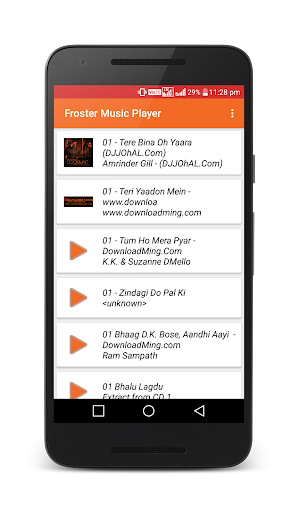 Froster Music Player Screen 2