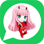Cover Image of Download Cute Anime Stickers - Zero Two  APK